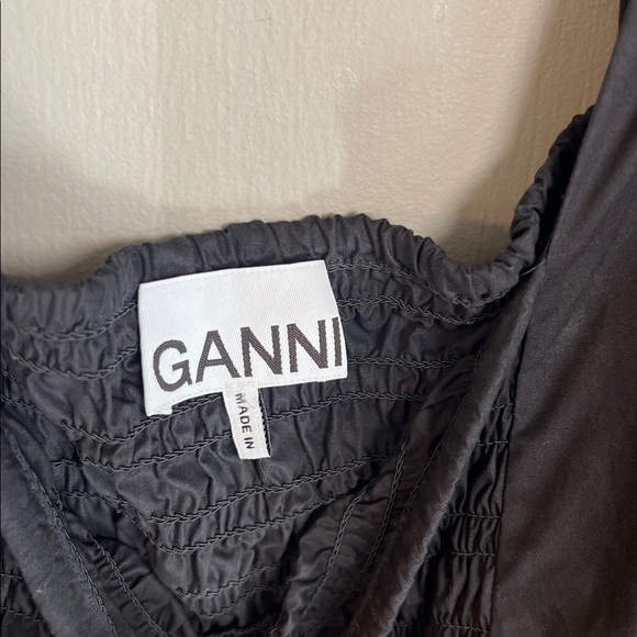 GANNI ruched ribbon-back dress Size: euro 40/us 8 - Picture 7 of 8